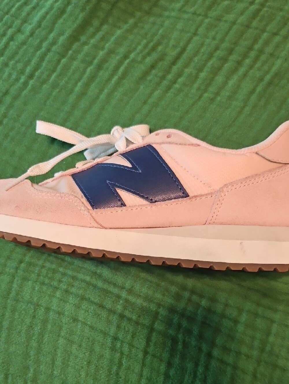 New Balance Pink and Navy Women's Sneakers - Picture 5 of 6